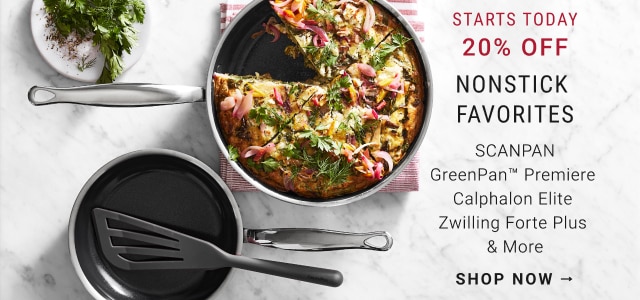 20% off - Nonstick favorites - shop now